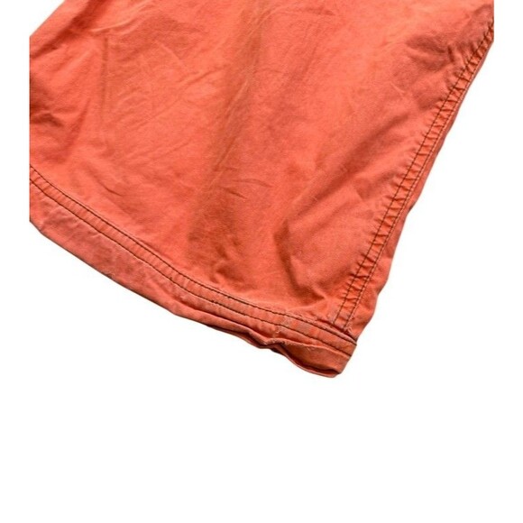 Vintage 00's Y2K Baggy Abercrombie & Fitch Orange Paratrooper Cargo Pants Large - Picture 6 of 10